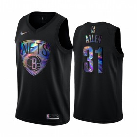 Män Brooklyn Nets Tröja Jarrett Allen 31 Iridescent HWC Collection Swingman